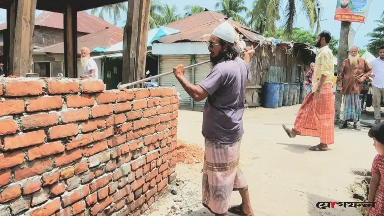 যুবদল নেতার বিরুদ্ধে বিদ্যালয়ের দেয়াল ভাঙার অভিযোগ