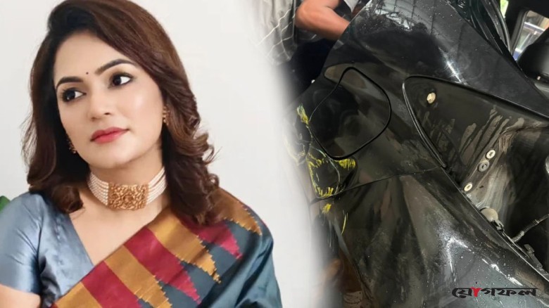 ভয়াবহ সড়ক দুর্ঘটনায় আহত মৌসুমী মৌ, অল্পের জন্য রক্ষা