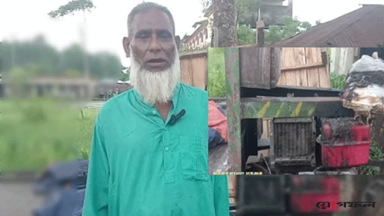 বোরহানউদ্দিনে গভীর রাতে নসিমনে আগুন, জীবিকার একমাত্র অবলম্বন পুড়ে ছাই