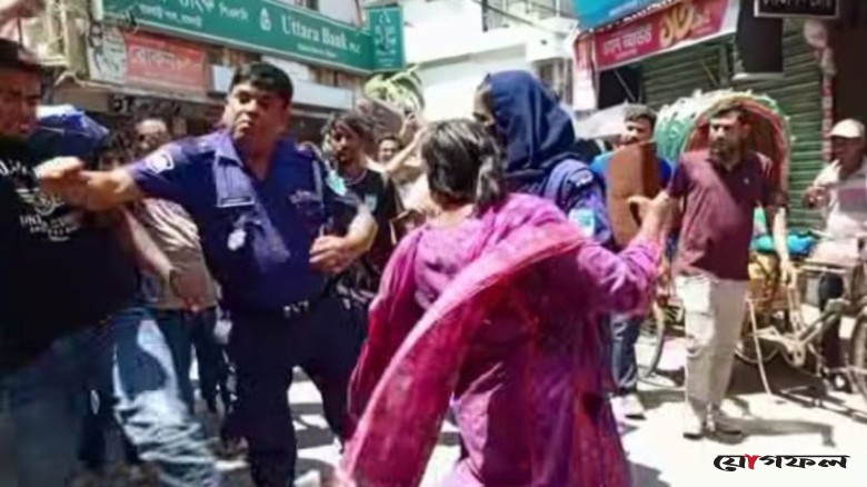 পুলিশের সামনেই নারী উদ্যোক্তাকে লাথি, মামলায় গ্রেপ্তার ৩